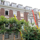 Renovations underway at Bezos’ Kalorama home, formerly the Textile Museum, in July 2019.